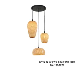 ראטן תלוי 8303 שלישיה על צלחת