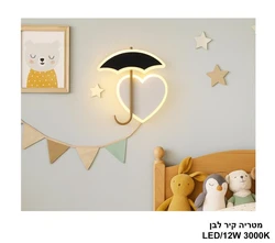 מטריה קיר לבן