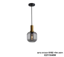 וינטג תלוי 6192 זכוכית כרום